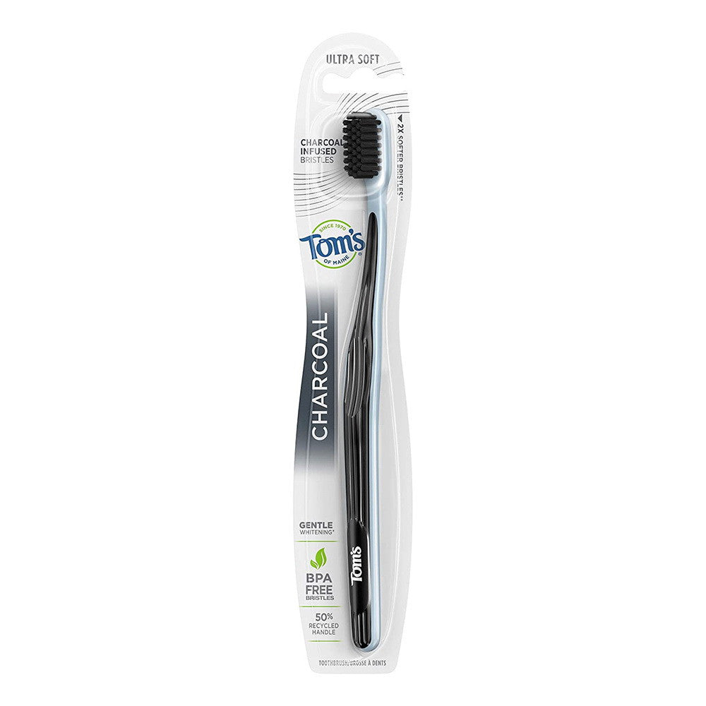 Toms of Maine Charcoal Toothbrush, Ultra Soft, 1 Ea